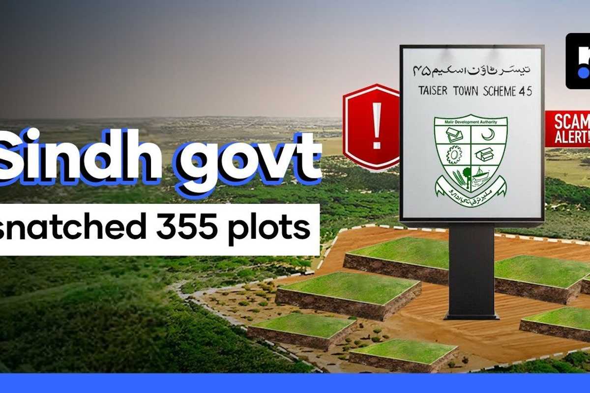 Sindh government seizes 355 residential plots, transfers them to industry
