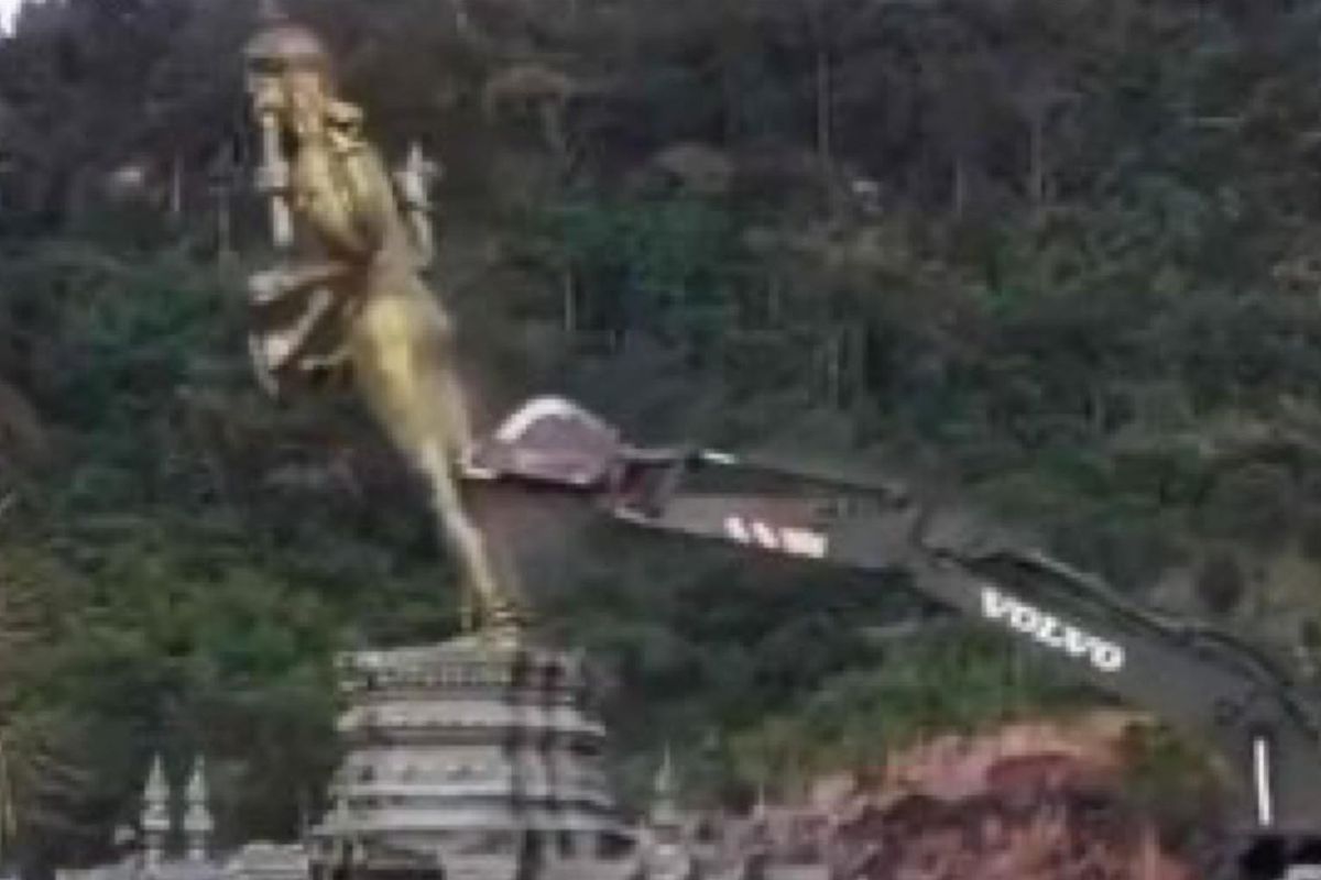Cambodia slams demolition of Hindu statue by Thai army