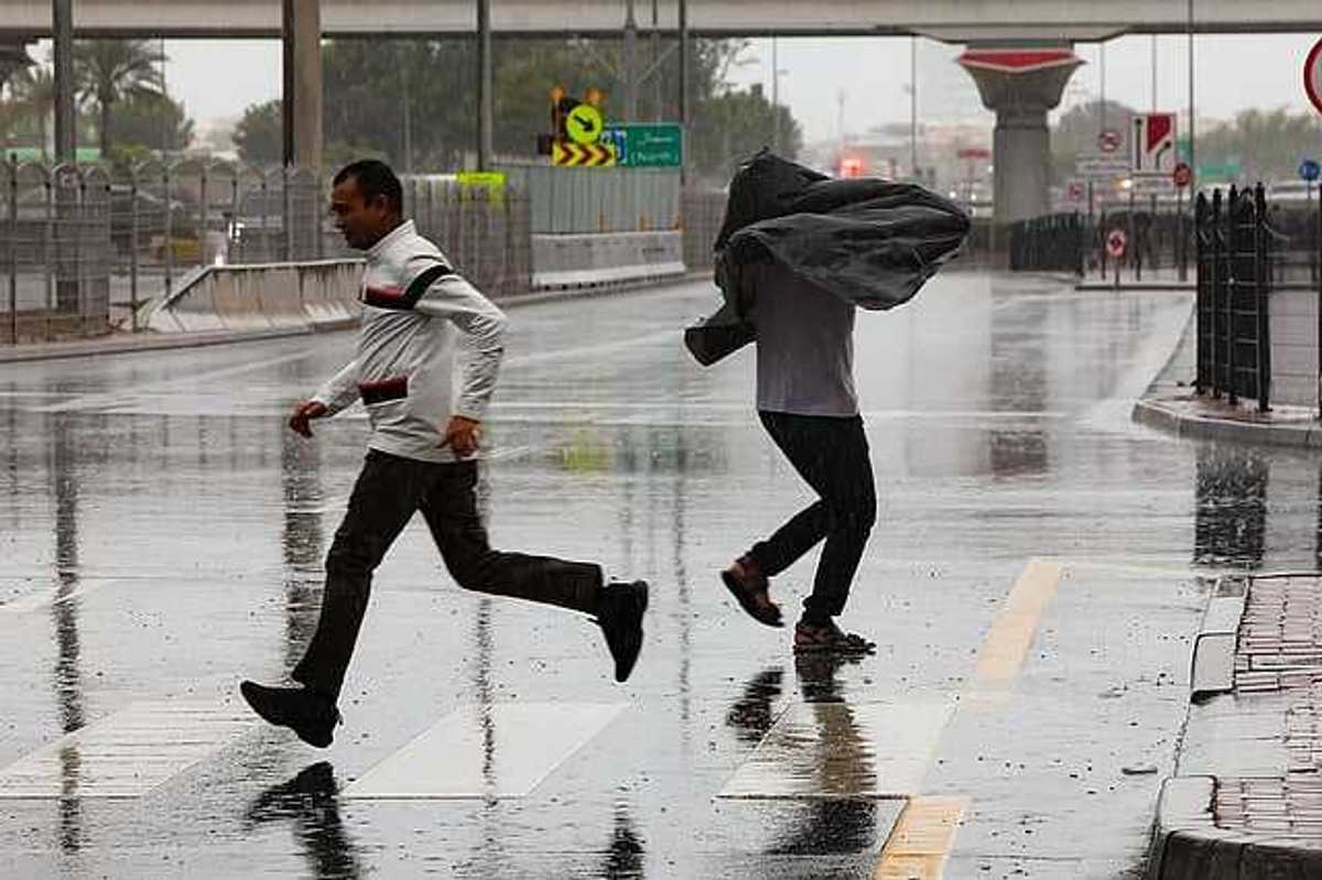 Heavy rain and strong winds sweep UAE as authorities issue warnings