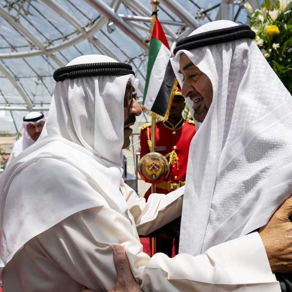 UAE President's Kuwait visit underscores regional solidarity after air defenses intercept Iranian missiles