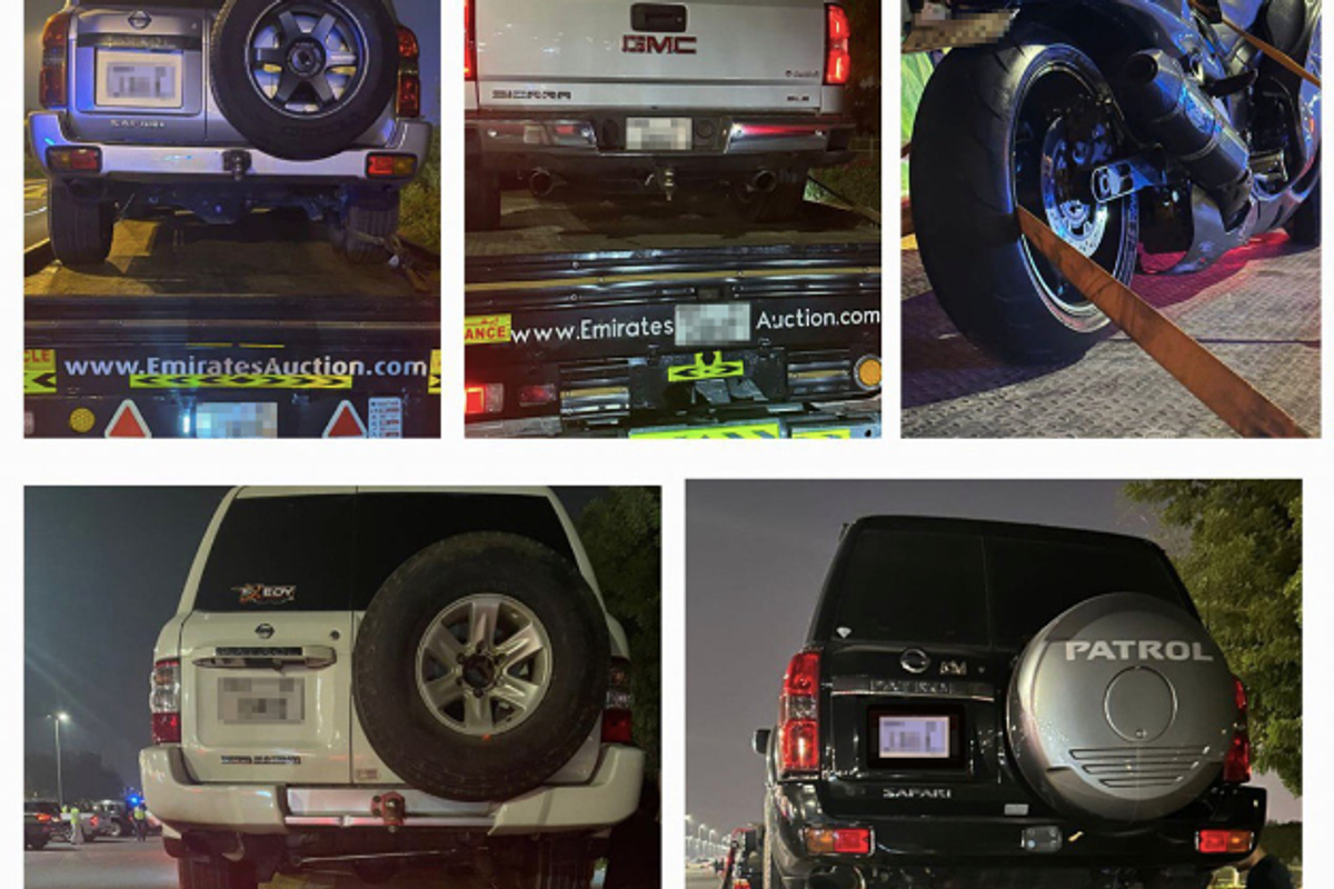 Dubai Police cracks down on modified vehicles in noise disturbance sweep