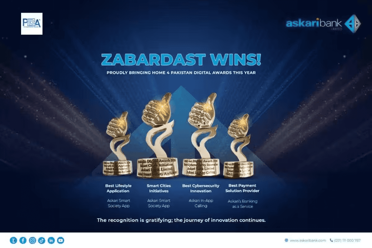 Askari Bank secures zabardast wins by bringing home four prestigious Pakistan Digital Awards 2026