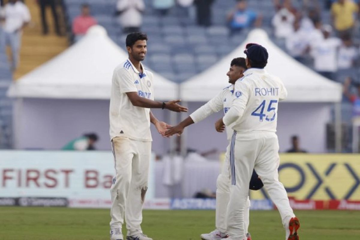 Washington in seventh heaven as India restricts NZ to 259
