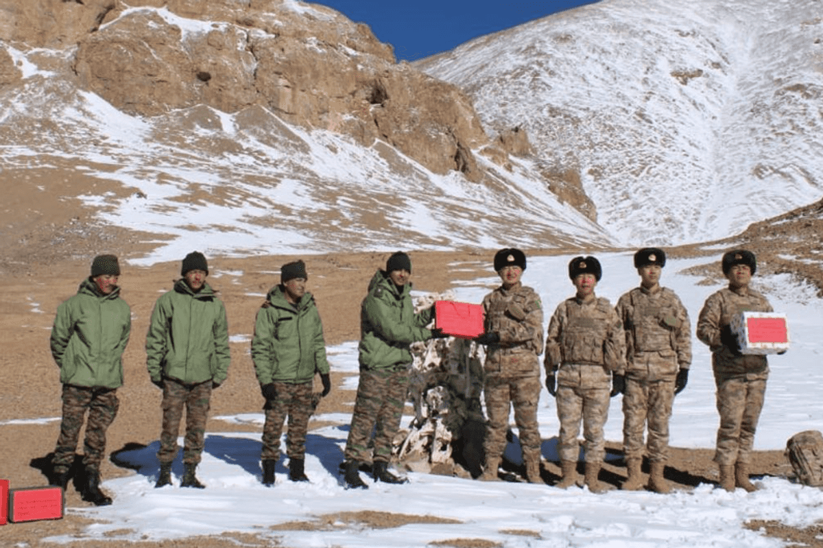Indian, Chinese troops gift sweets at contested border