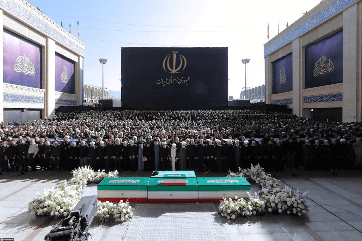 Khamenei funeral procession begins in Tehran as huge crowds expected