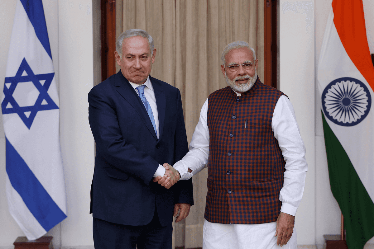 Modi says India stands 'firmly' with Israel during visit