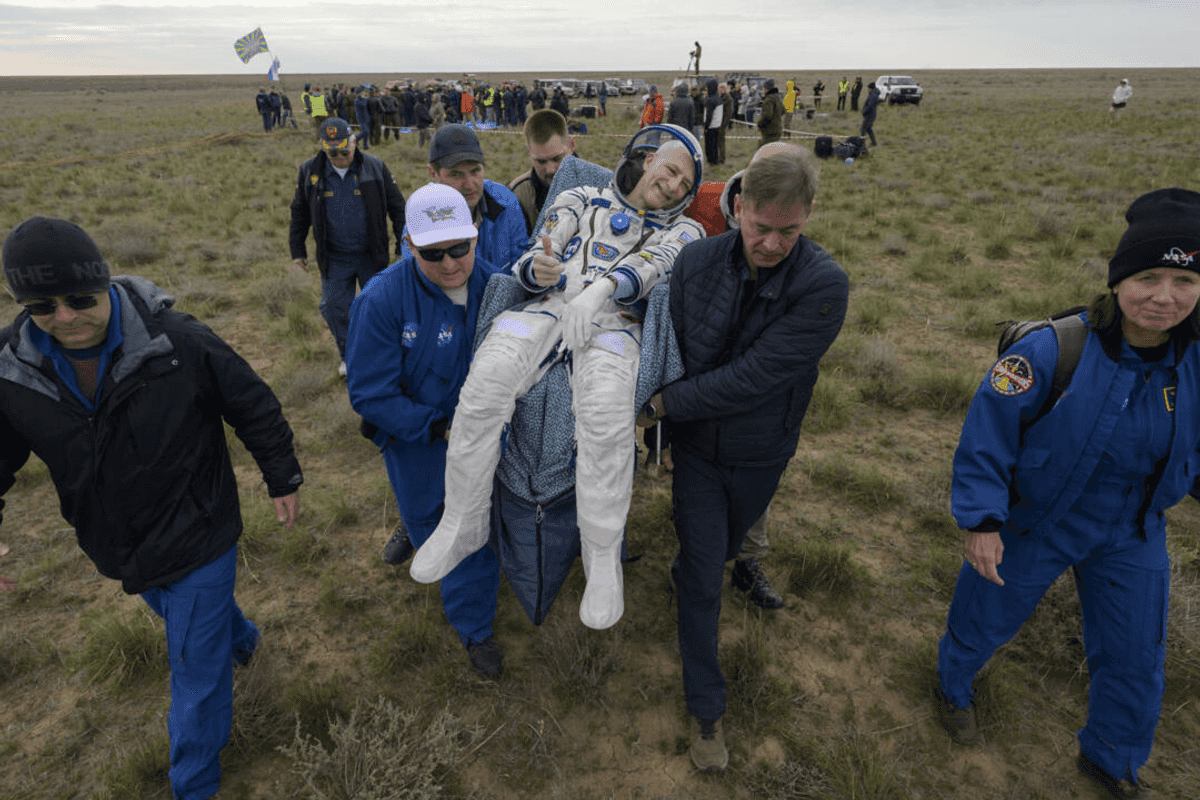 NASA's oldest active astronaut returns to Earth on 70th birthday