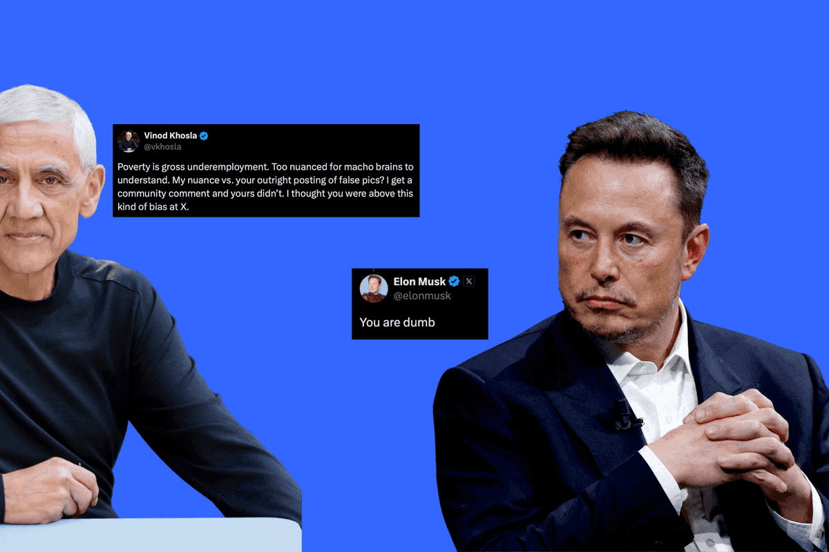 Billionaires Elon Musk and Vinod Khosla engage in fiery debate on X