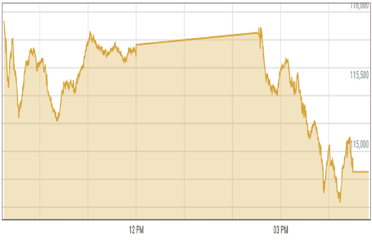 Pakistan stocks close lower amid global equities meltdown