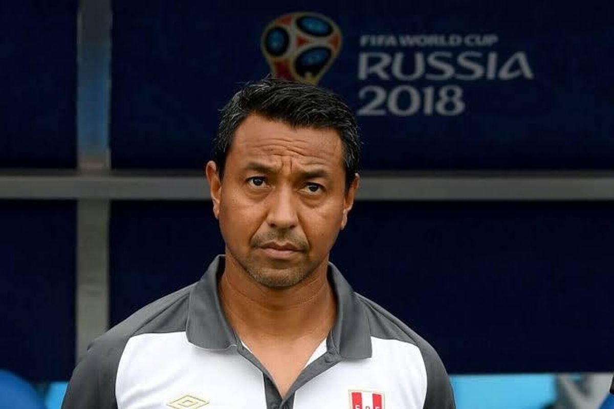 Man in a polo shirt at FIFA World Cup Russia 2018.