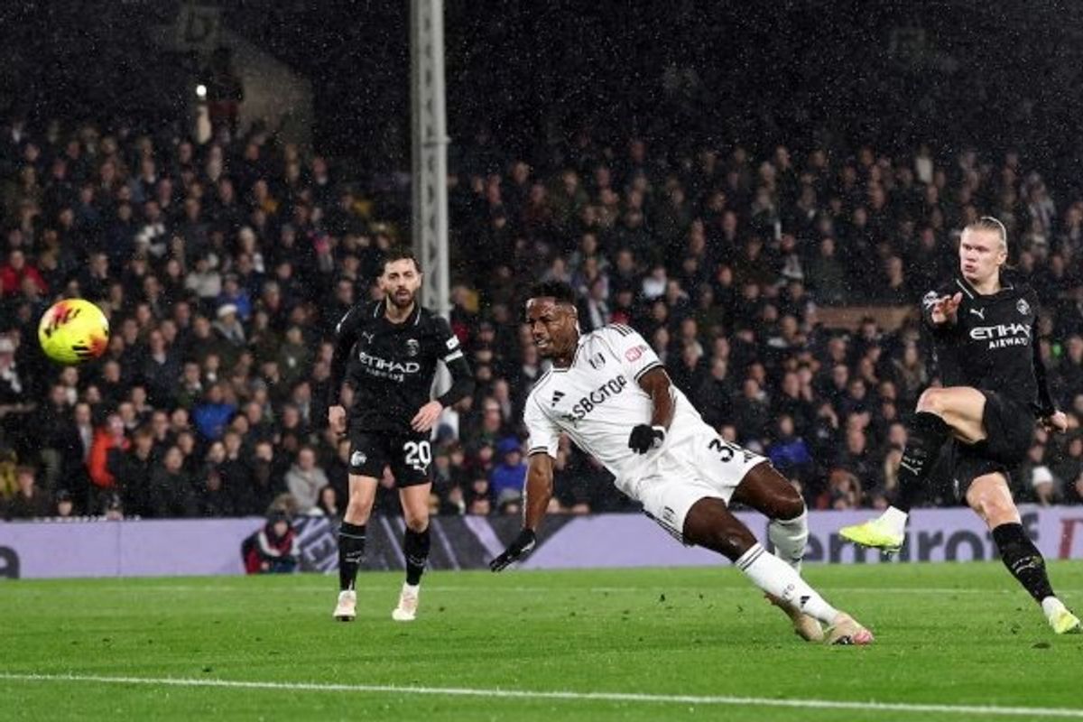 Haaland makes history as Man City hold off charging Fulham in wild 5-4 victory