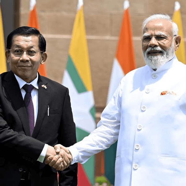 Myanmar president holds trade and security talks with India's Modi in New Delhi