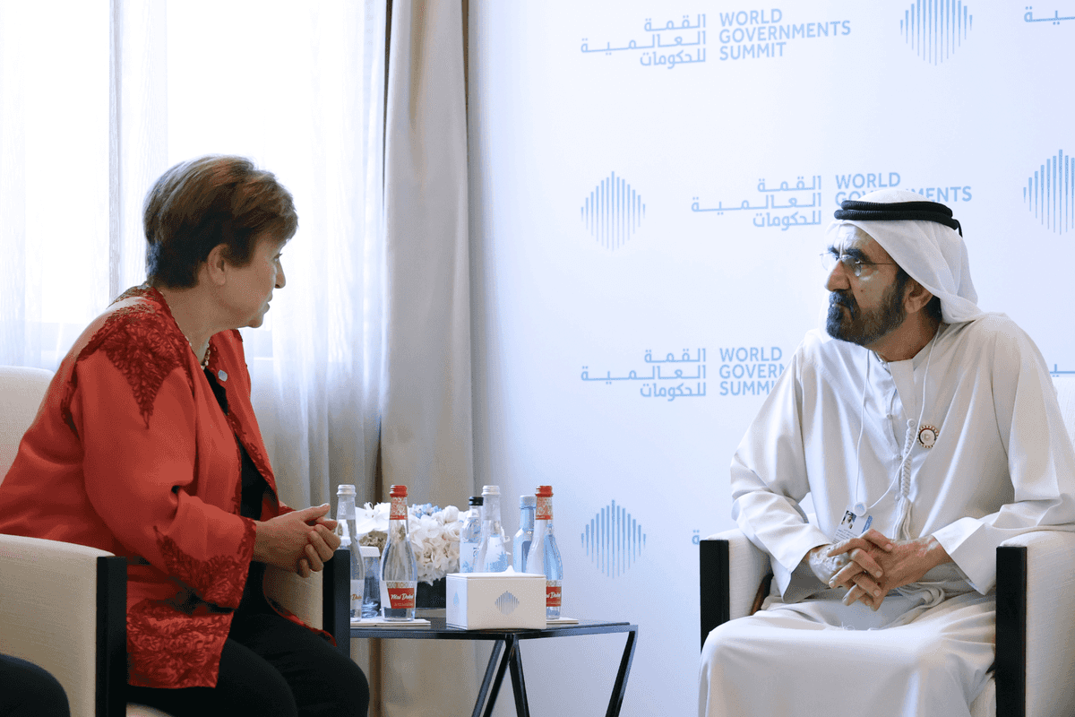 Dubai ruler meets IMF chief ahead of global summit