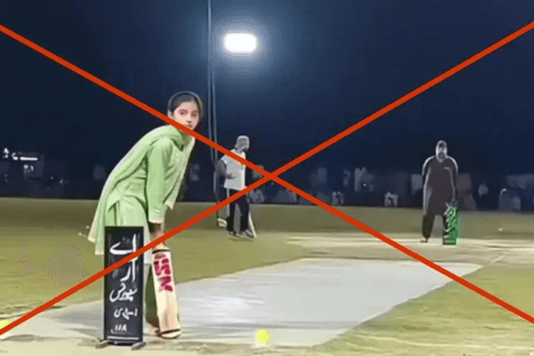 Viral video of girl hitting sixes in tape-ball match is doctored