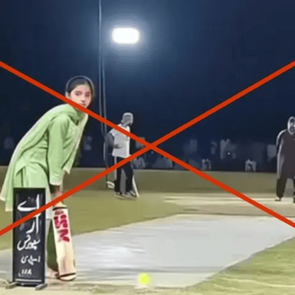 Viral video of girl hitting sixes in tape-ball match is doctored