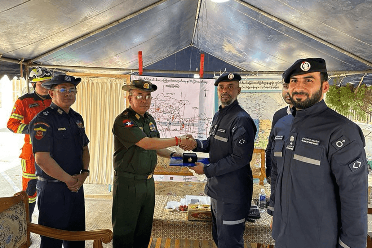 UAE team honored by Myanmar for quake relief efforts