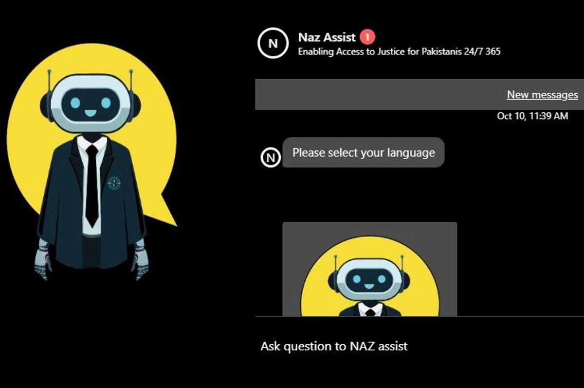 NAZ Assist: LAS launches Pakistan's first multilingual legal chatbot