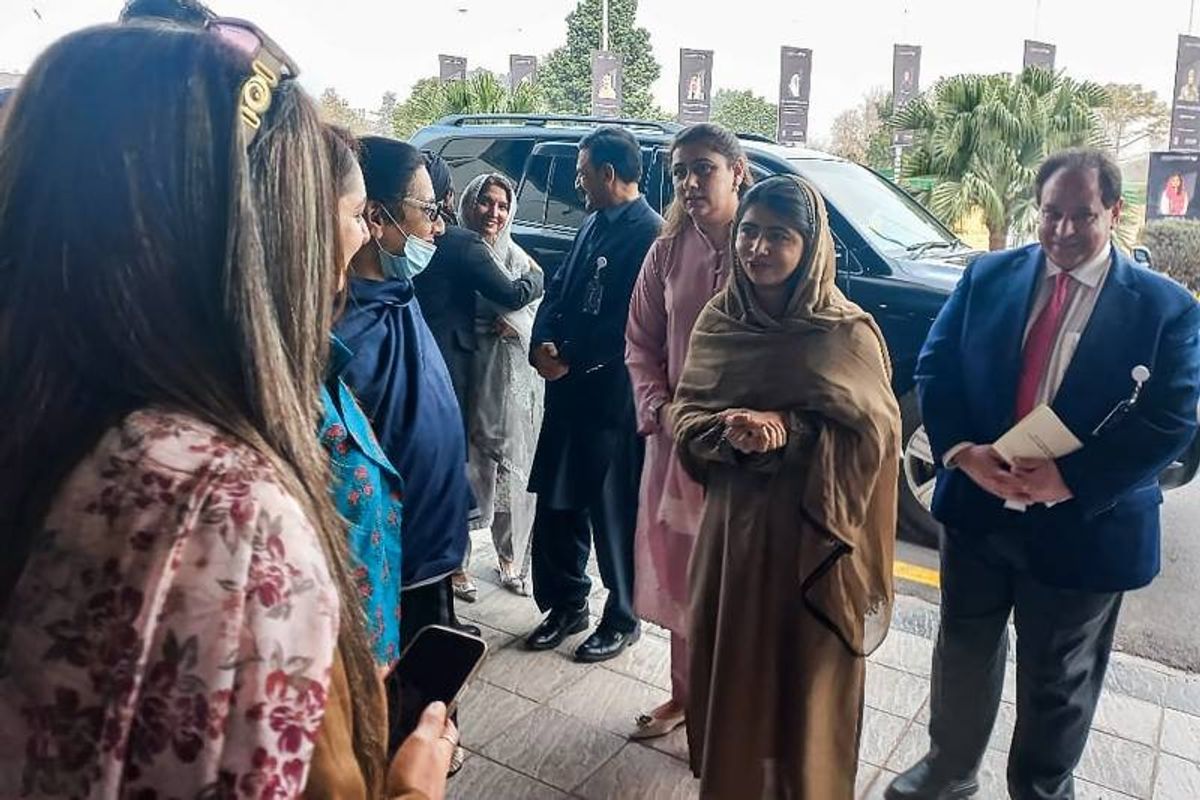 Malala Yousafzai 'overwhelmed and happy' to be back in Pakistan