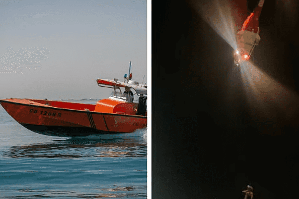 UAE National Guard rescues 10 sailors from burning vessel