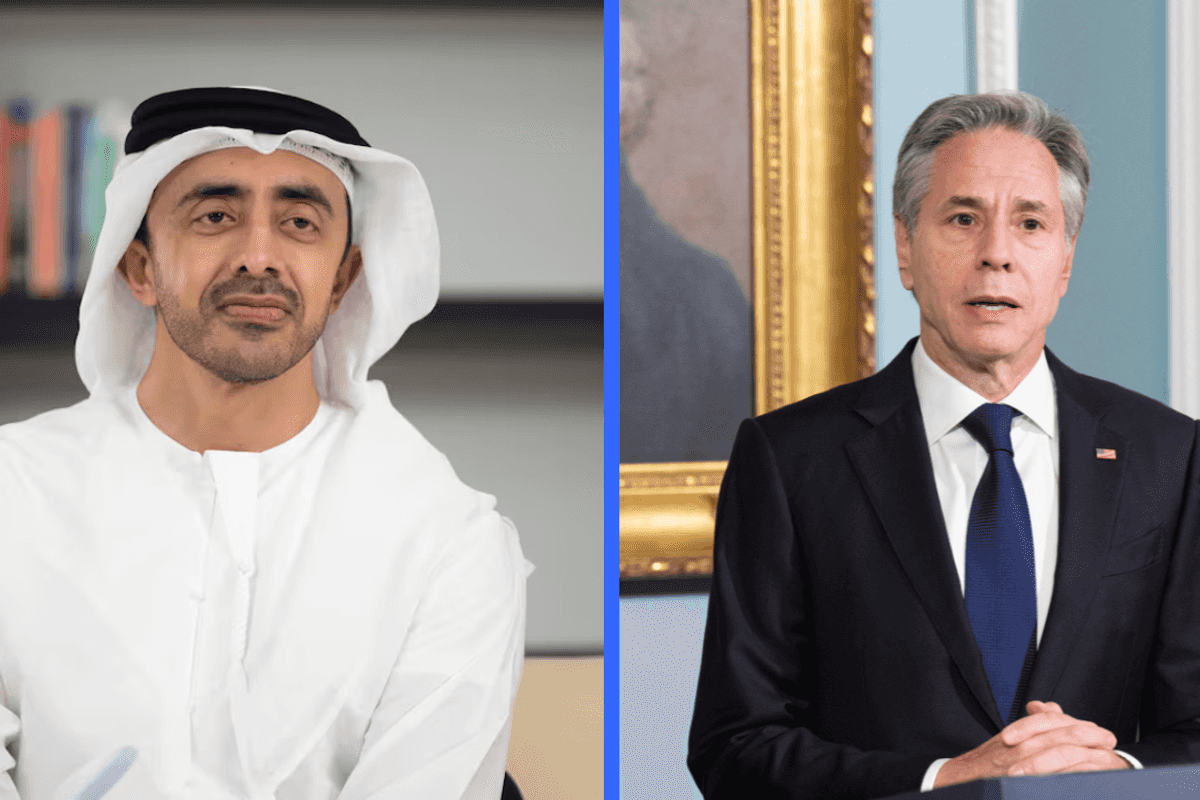 Abdullah Bin Zayed, Blinken discuss ceasefire, aid response in Gaza