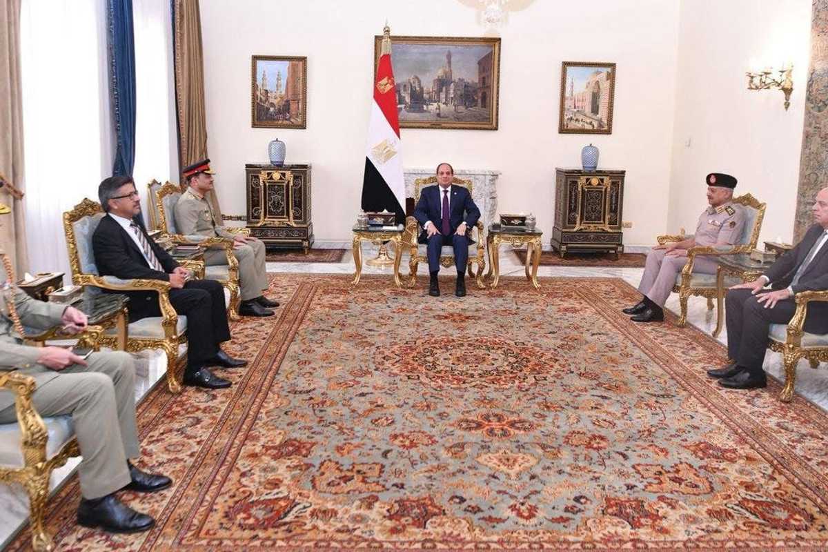 Pakistan army chief, Egyptian president discuss enhancing strategic ties