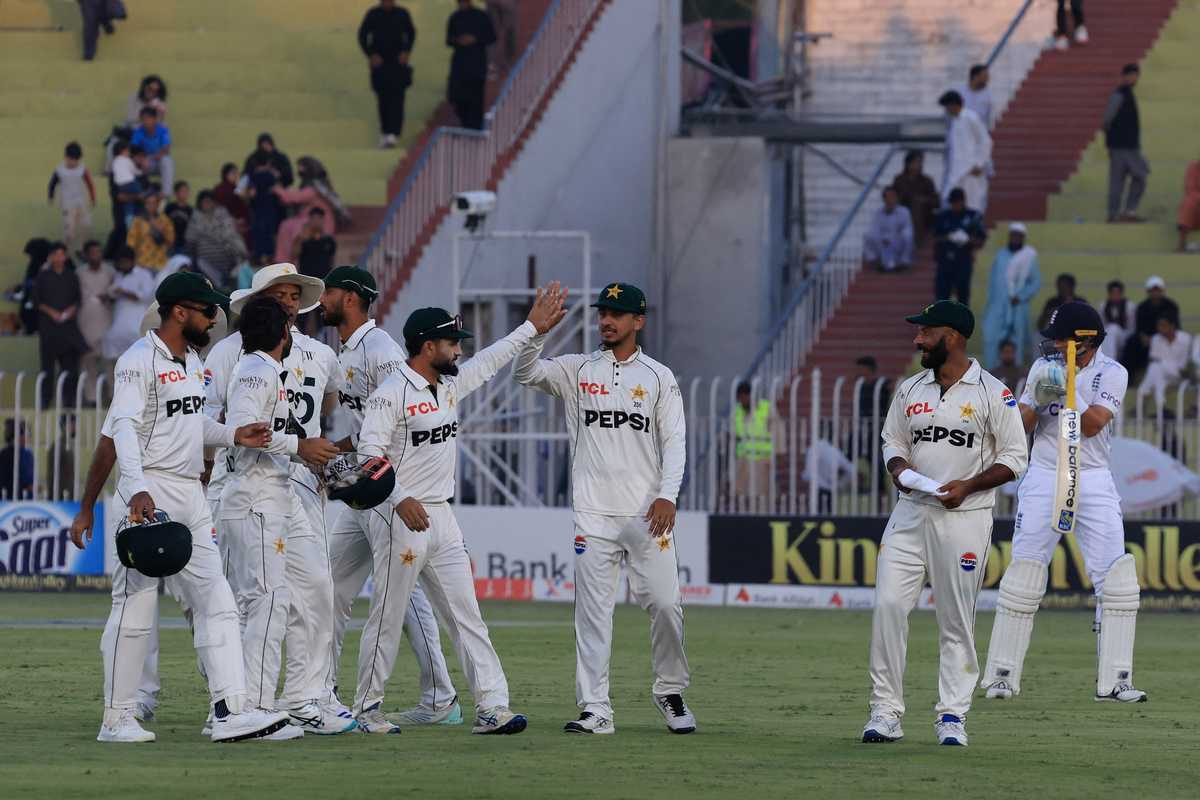 Saud’s ton, all-round show from Noman and Sajid put Pakistan on top in final Test
