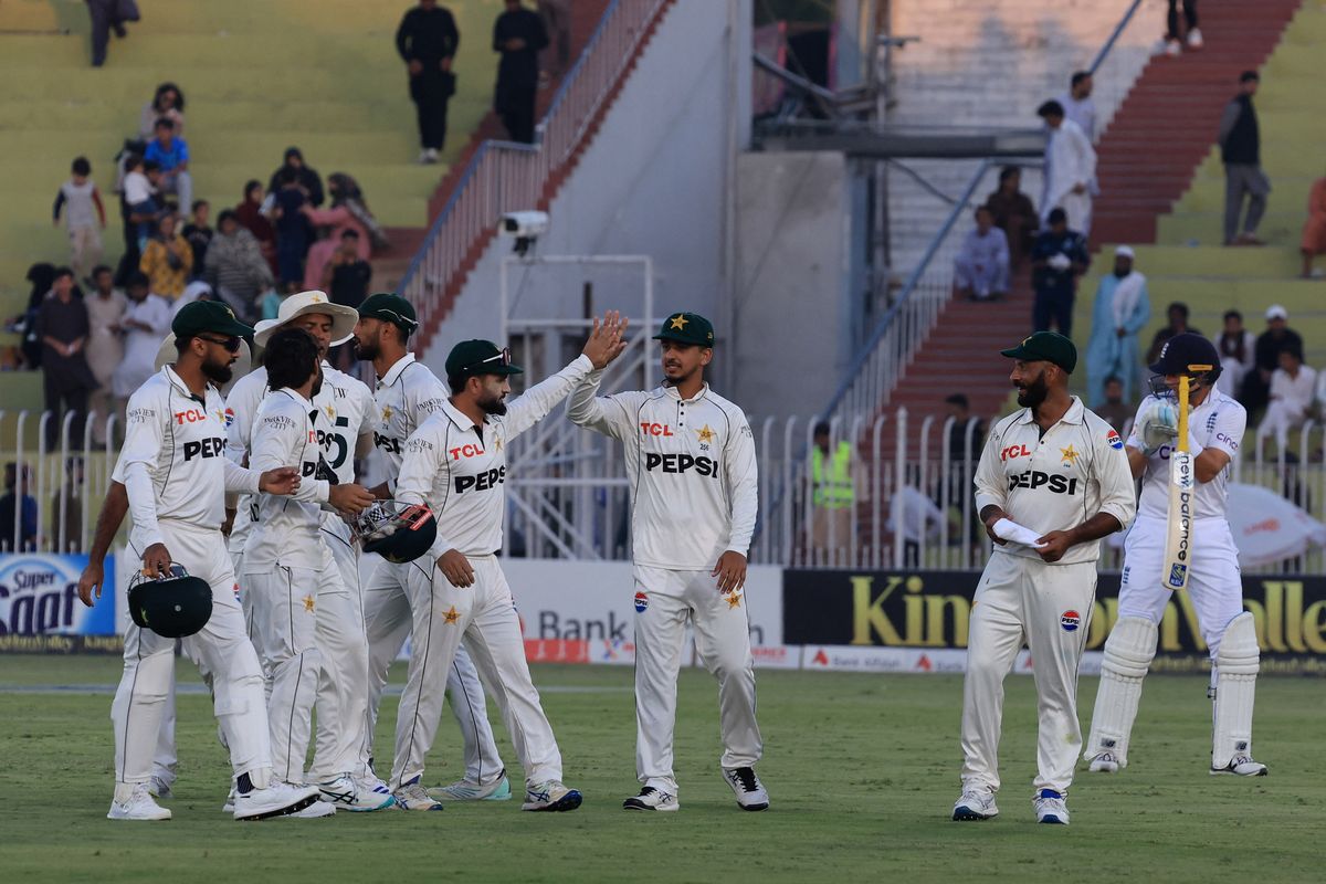 Saud’s ton, all-round show from Noman and Sajid put Pakistan on top in final Test