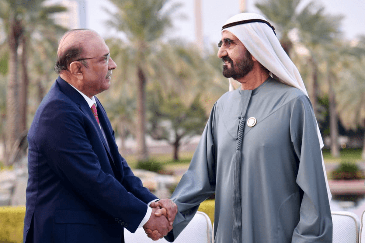 Pakistan leader meets UAE vice president to review trade, investment ties