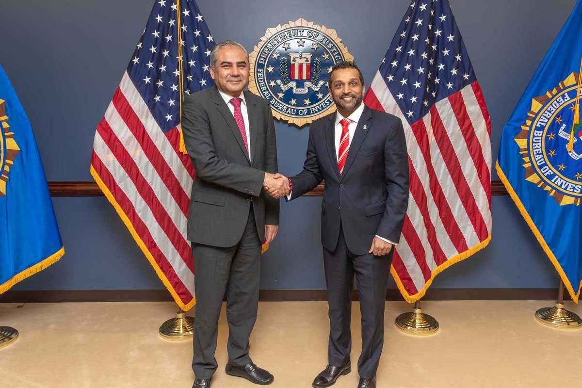 FBI chief Kash Patel hosts Naqvi in Washington, calls Pakistan partnership 'critical'