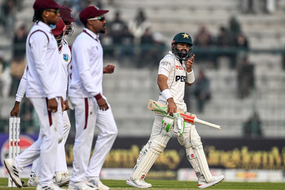 Shakeel, Rizwan lead Pakistan’s fightback against WI on Day 1 in Multan