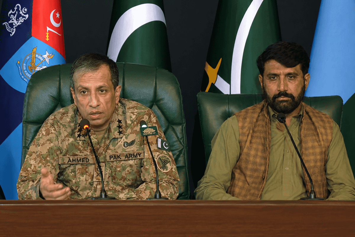 Pakistani officer India claimed killed appears alongside DG ISPR at presser