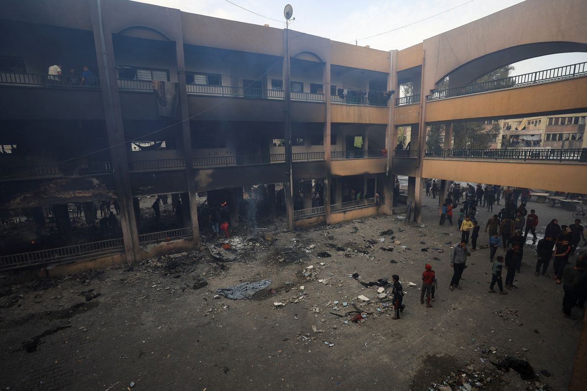 Israeli airstrikes kill 10 at Gaza school housing displaced families, medics say