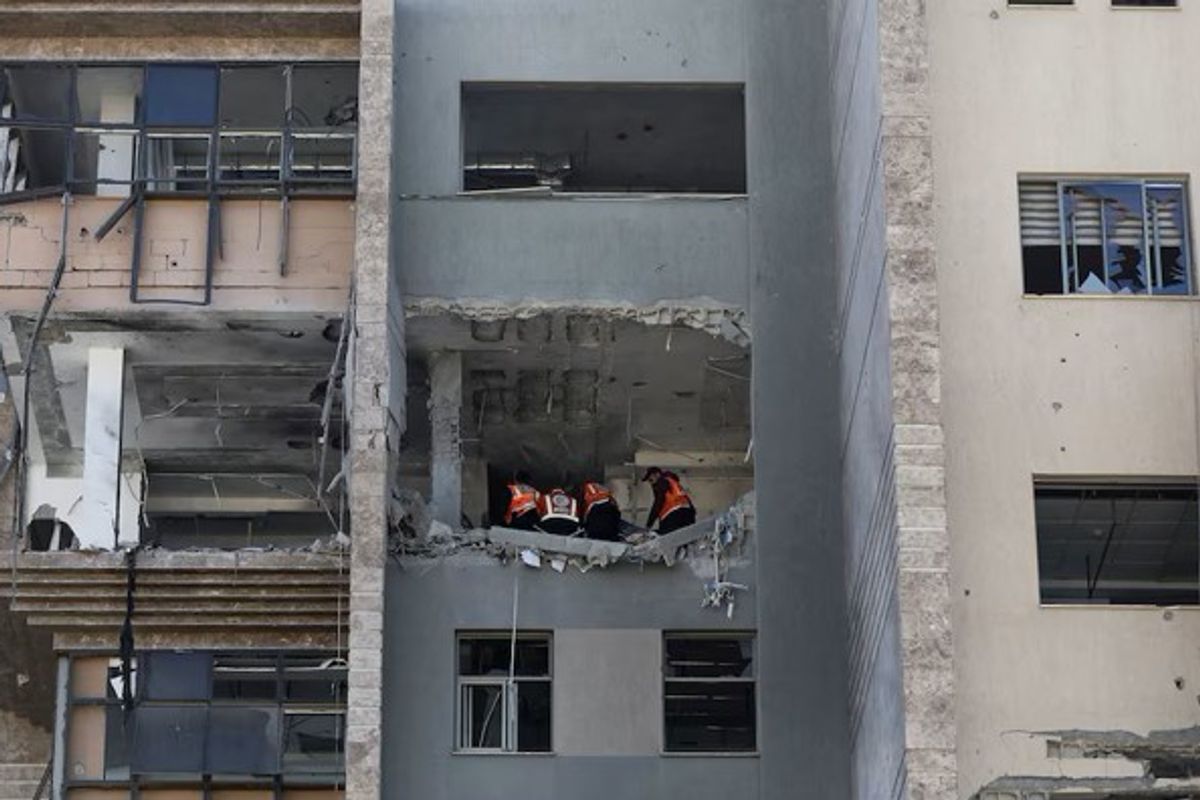 Gaza hospital damaged in Israeli strike: civil defence