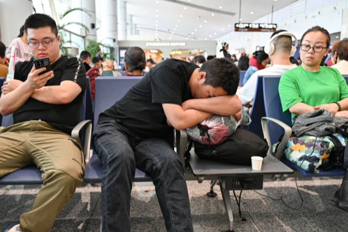 Hundreds of flights cancelled as strong winds sweep northern China