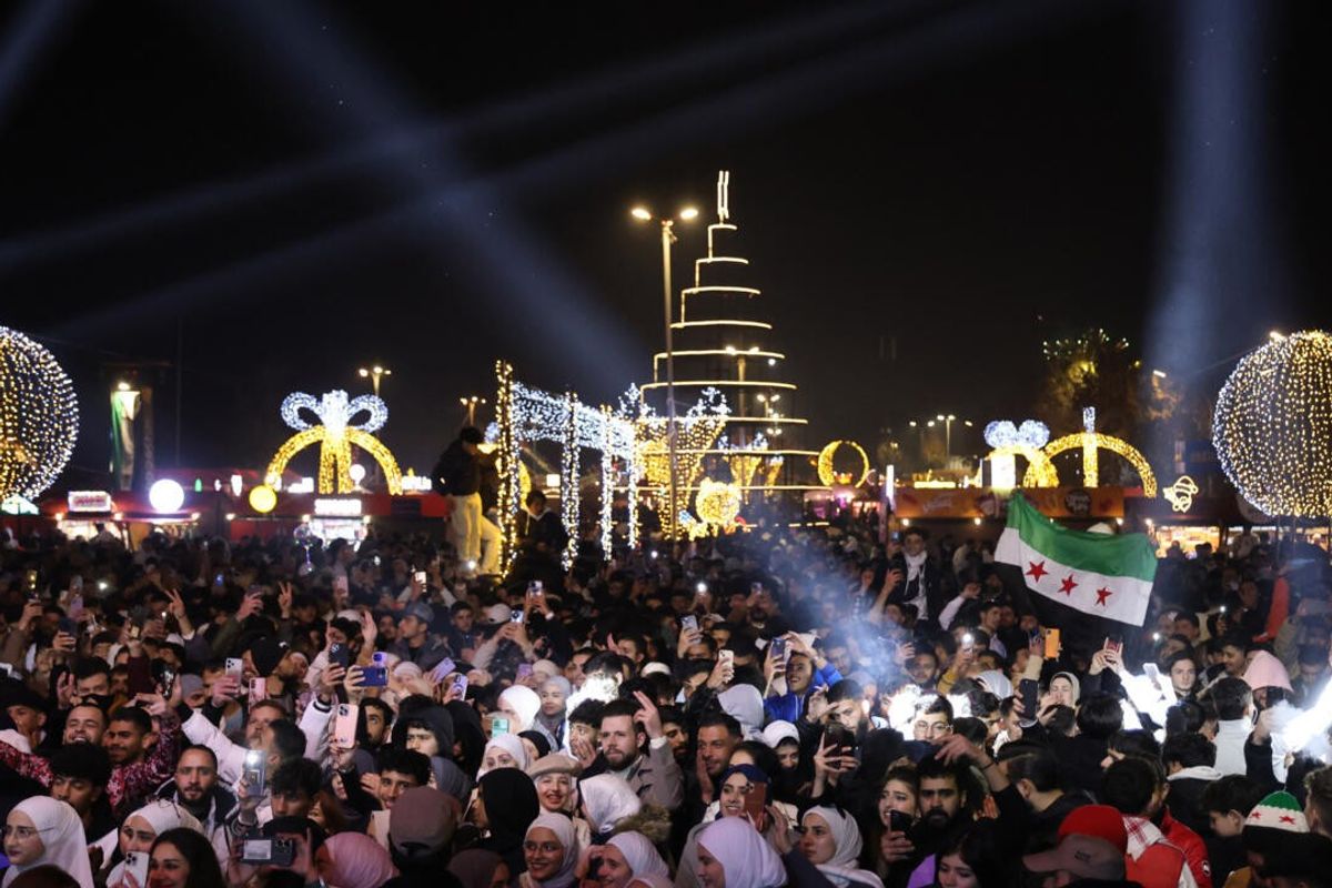 New year hope and joy reign in a Damascus freed from Assad