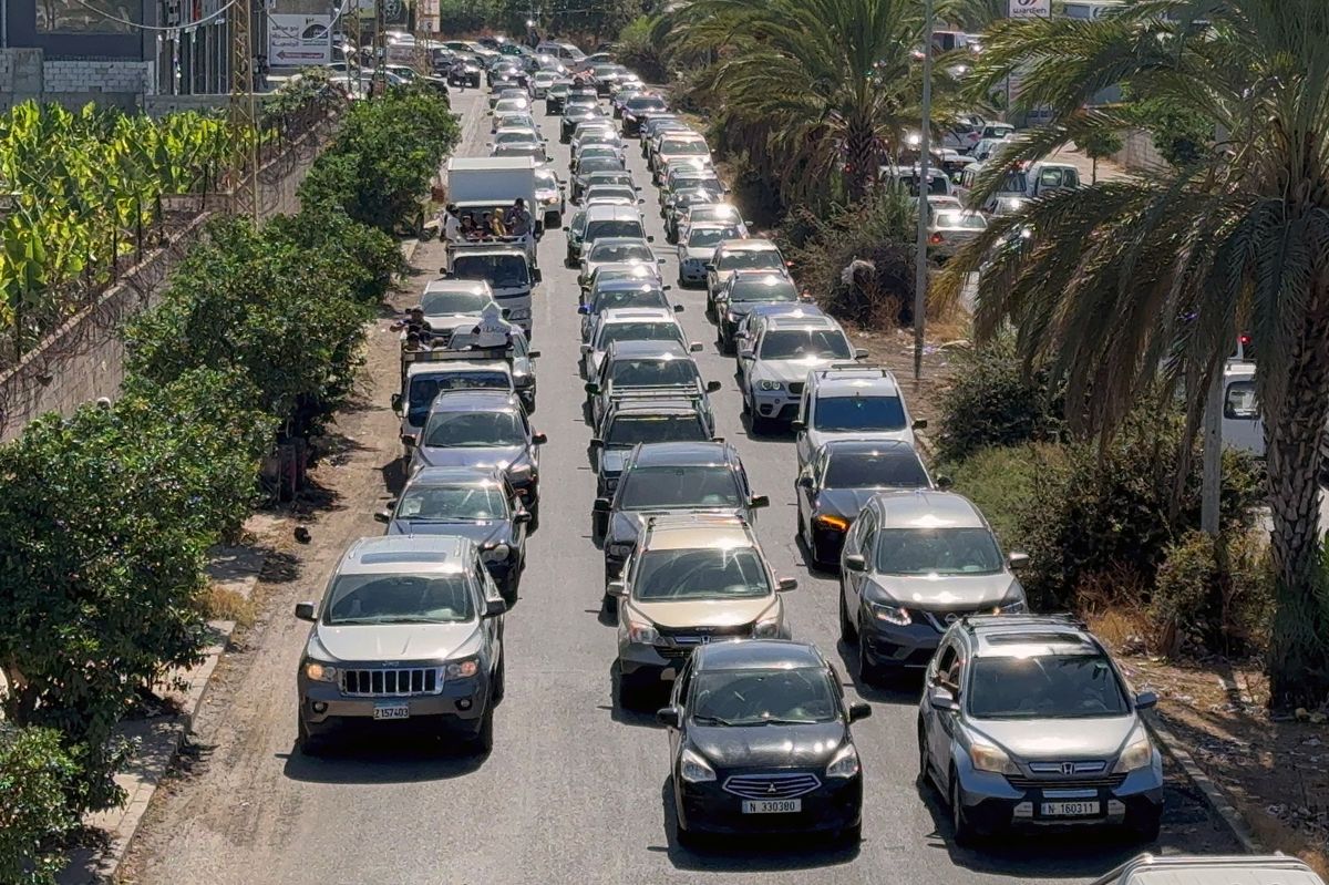 Terrified Lebanese families flee massive Israeli bombardment