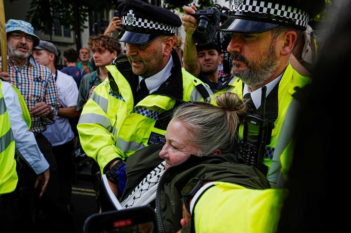 UK police arrest dozens at latest protest for banned Palestine Action