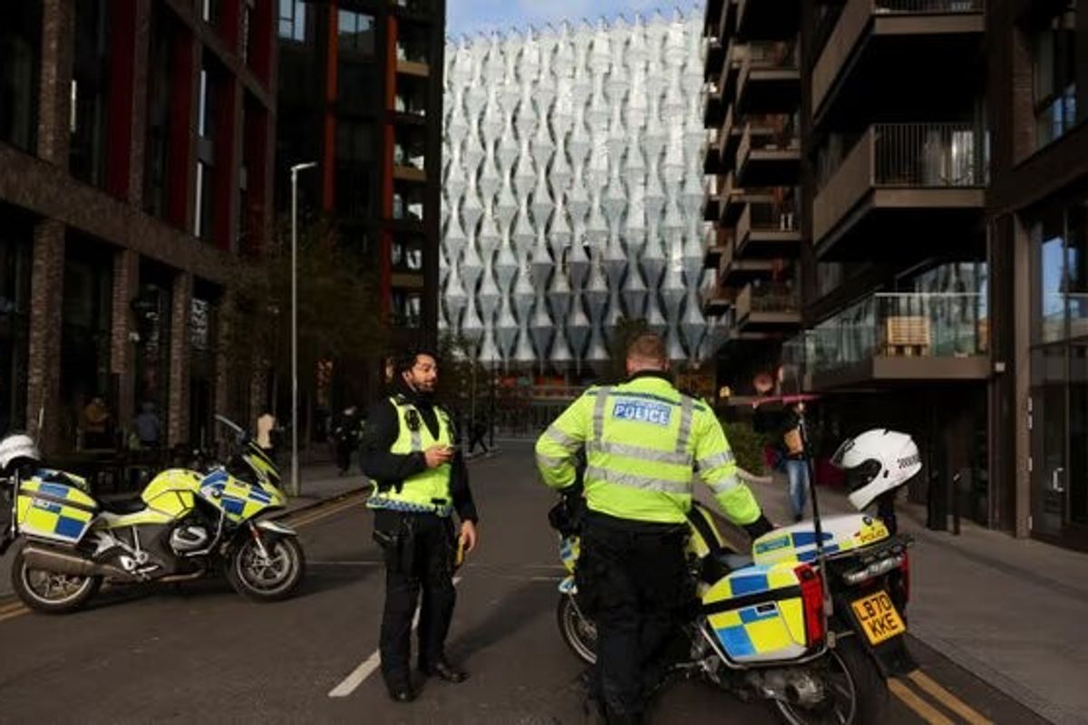 London police conduct 'controlled explosion' outside US embassy