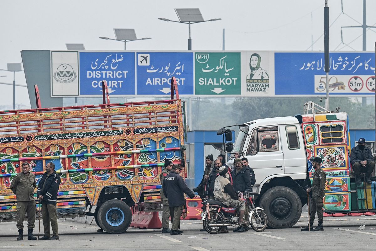A closer look: Lahore silent as supporters of Pakistan's ex-PM march to Islamabad