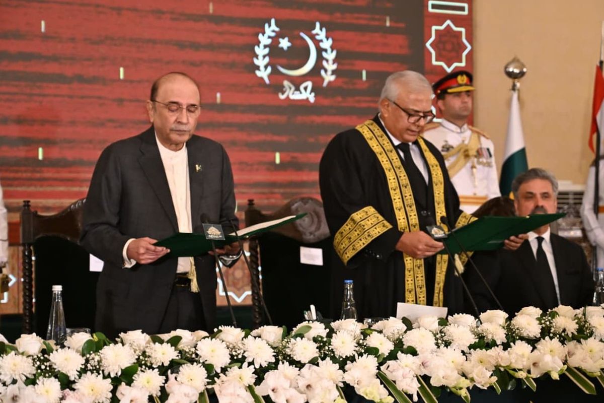 Justice Aminuddin sworn in as first chief justice of Pakistan’s new Constitutional Court