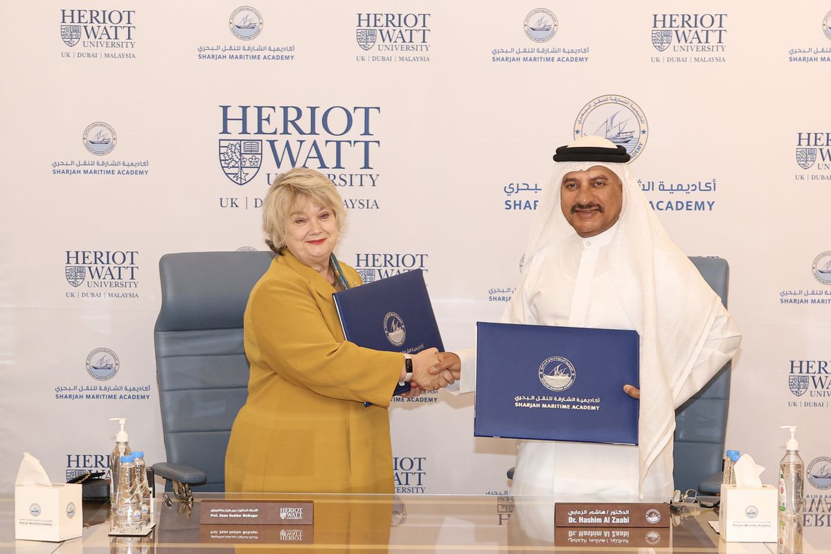 Sharjah Maritime Academy and Heriot-Watt University sign MoU to advance Academic and Research collaboration