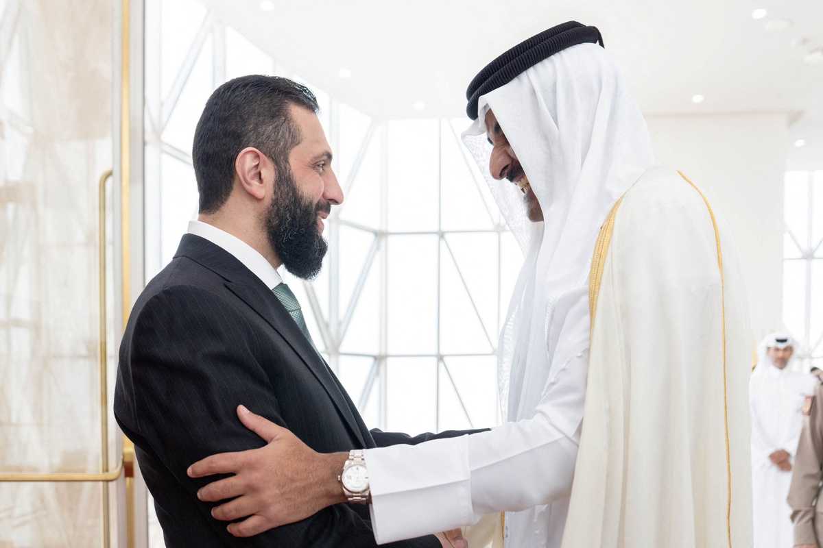 Syria leader in Qatar for first time since Assad fall
