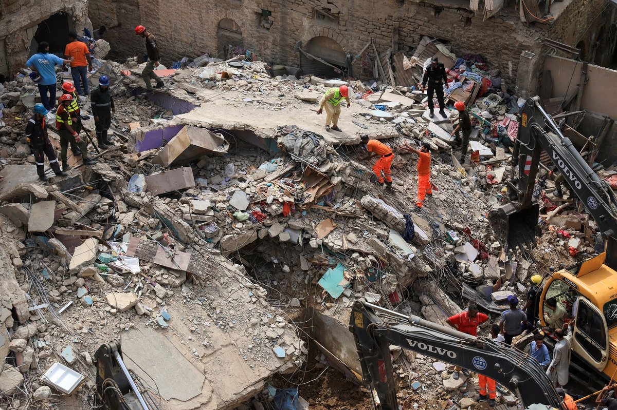 Death toll climbs to 21 in residential building collapse in Pakistan’s southwest