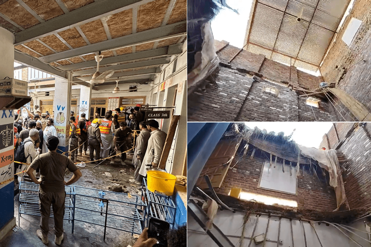 At least 33 killed, mostly children, as school roof collapses in Peshawar