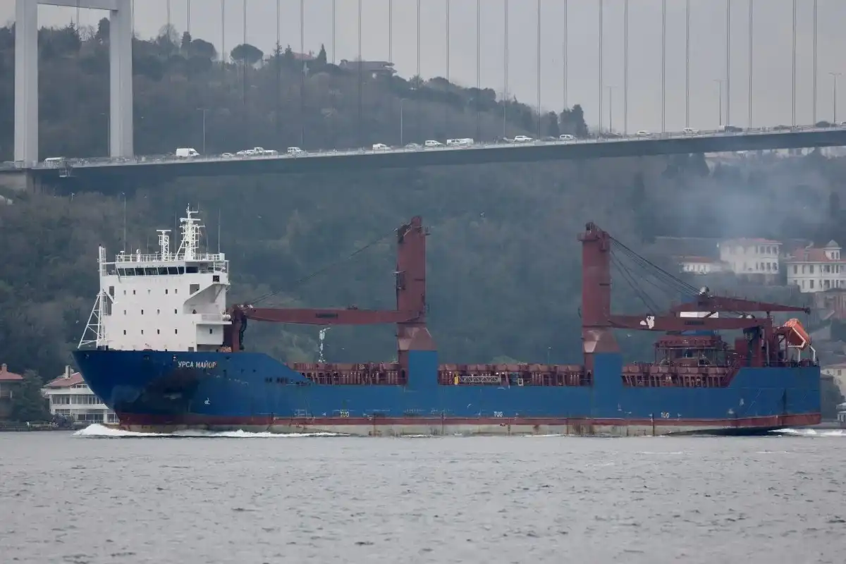 Russia says cargo ship sinks in Mediterranean after blast, two missing
