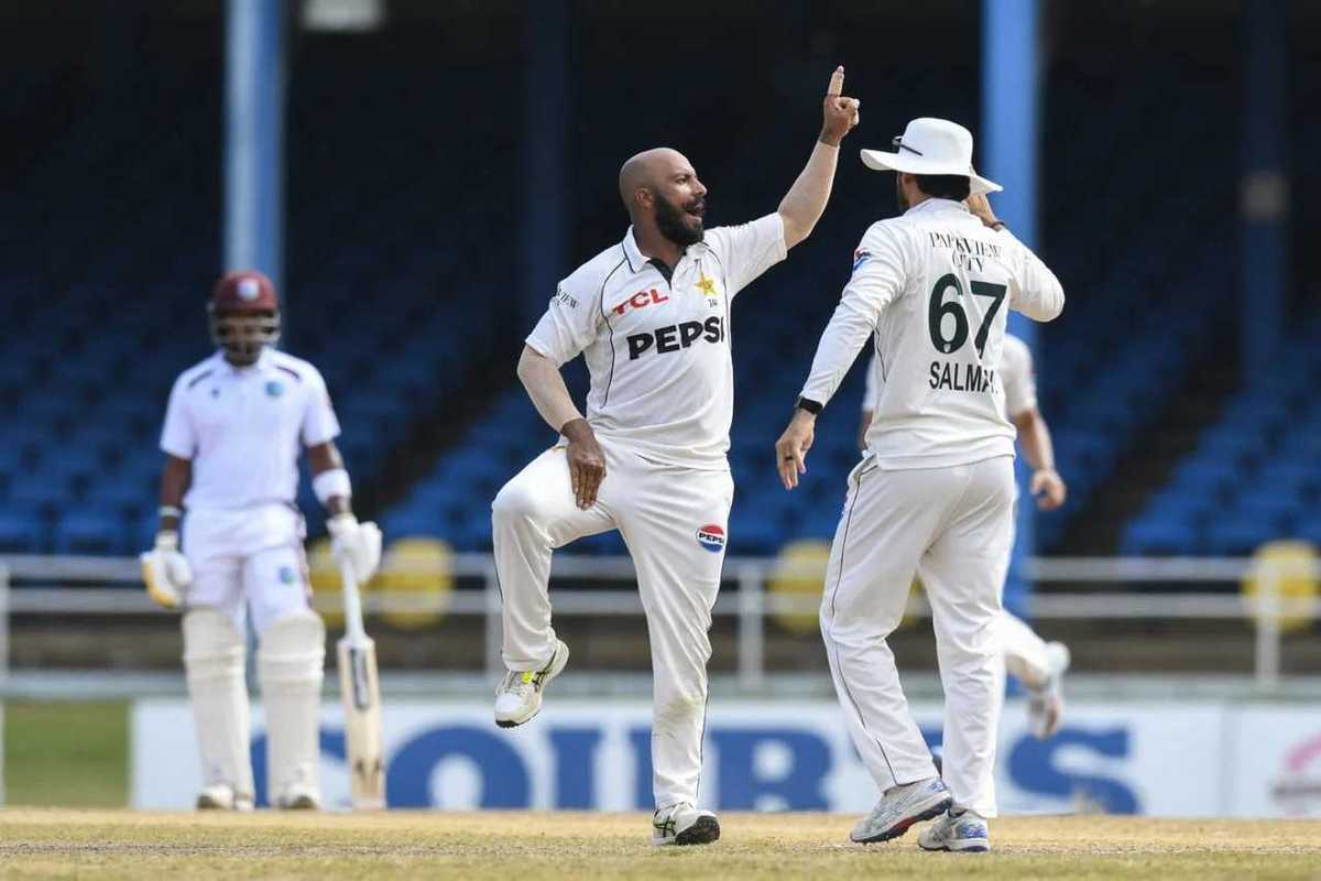 Sajid, Ali Usman leave West Indies reeling as Pakistan seize control of second Test