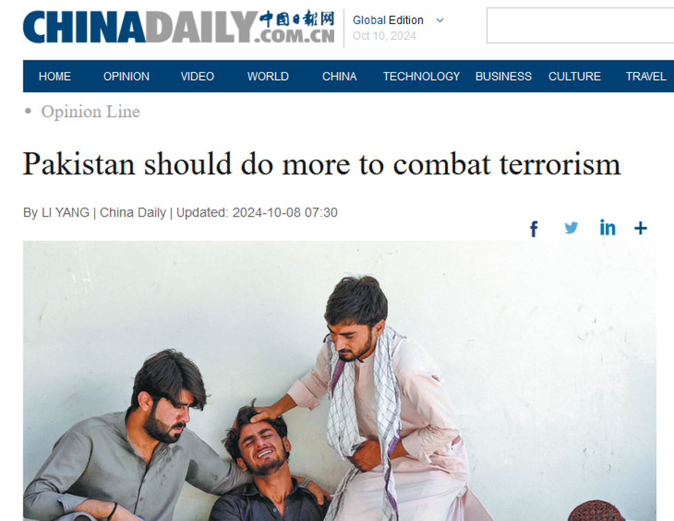 Screenshot from China Daily