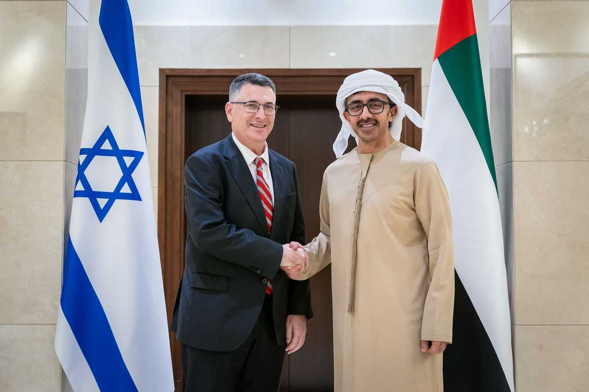 UAE Foreign Minister Sheikh Abdullah bin Zayed Receives Israeli Counterpart in Abu Dhabi