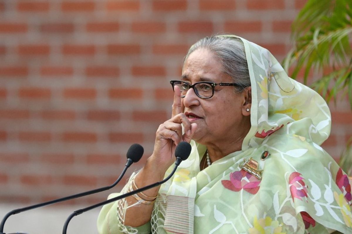 Bangladeshi ousted-party protesters arrested with Trump signs
