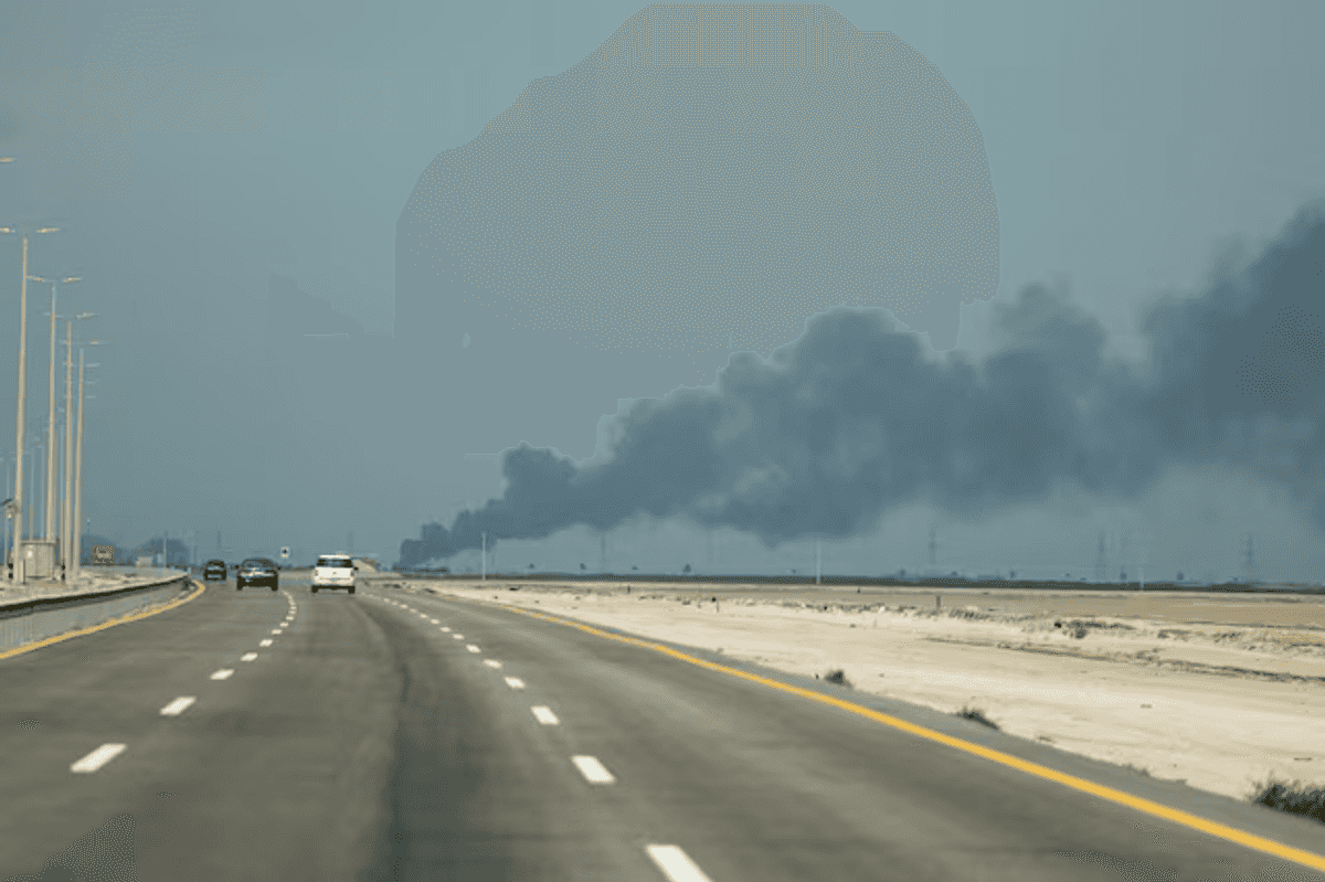 Flames and smoke seen at Aramco facility south of Riyadh: report
